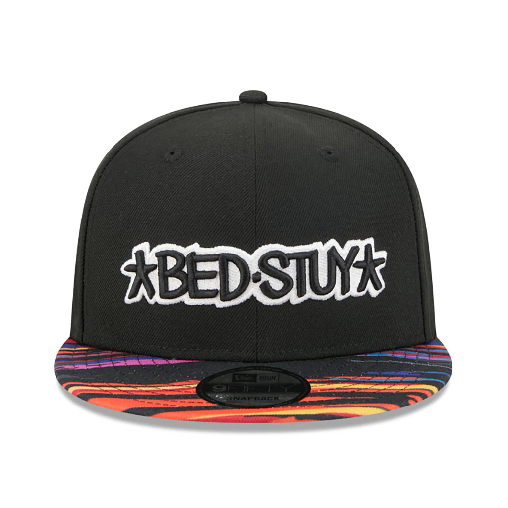 NBA Brooklyn Nets New Era 2025-26 City Edition 9FIFTY Snapback Hat - Black - Image 3