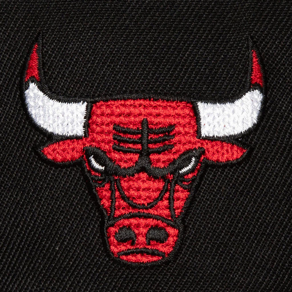 NBA Chicago Bulls Mitchell & Ness Chain Gang Snapback Hat - Black - Image 3