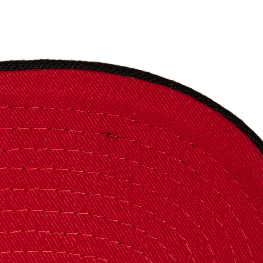NBA Chicago Bulls Mitchell & Ness Chain Gang Snapback Hat - Black - Image 4