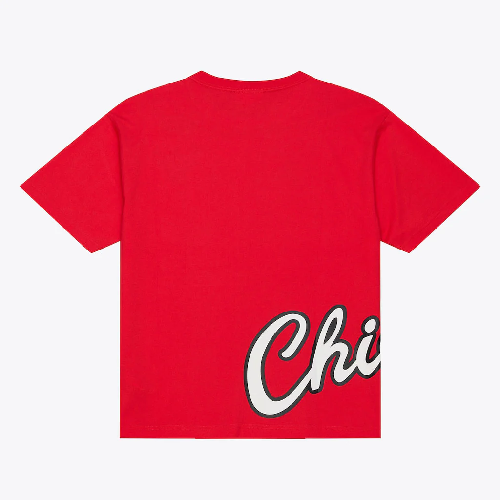 NBA Chicago Bulls Mitchell & Ness Playoff Win Premium T-Shirt - Red - Image 2