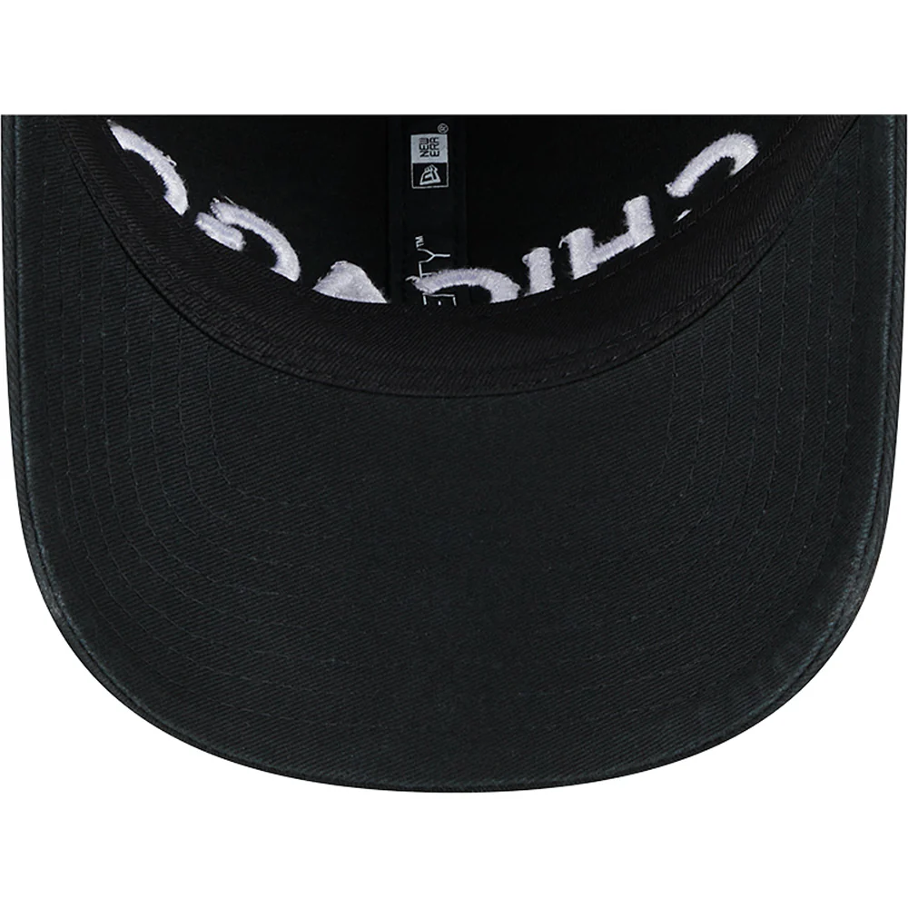 NBA Chicago Bulls New Era 2023/24 City Edition 9TWENTY Adjustable Hat - Black - Image 5