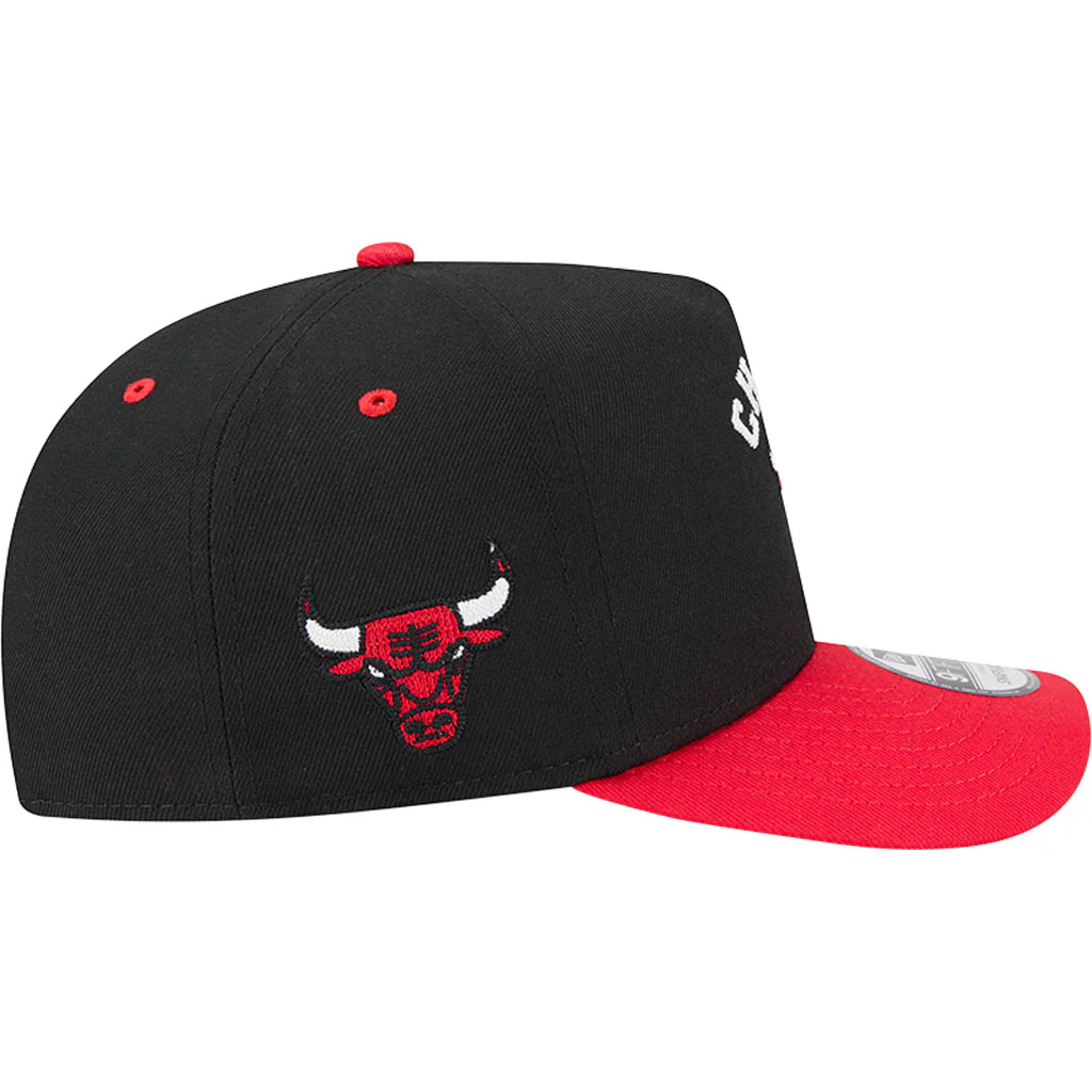 NBA Chicago Bulls New Era Arched 9FIFTY A-Frame Snapback Hat - Black - Image 5