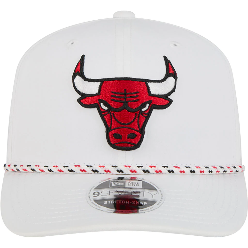 NBA Chicago Bulls New Era Sport 9SEVENTY Stretch Snapback Hat - White - Image 3