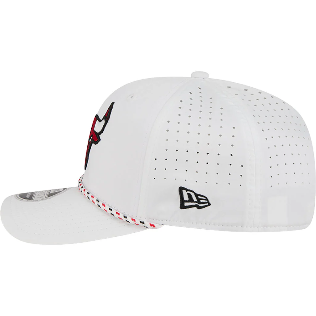NBA Chicago Bulls New Era Sport 9SEVENTY Stretch Snapback Hat - White - Image 4