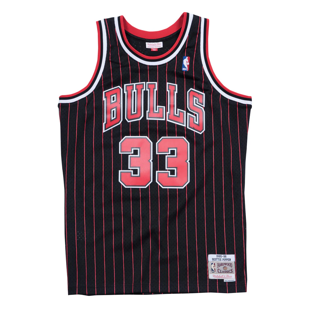 NBA Chicago Bulls Scottie Pippen Mitchell & Ness '95 Retro Swingman Jersey - Black