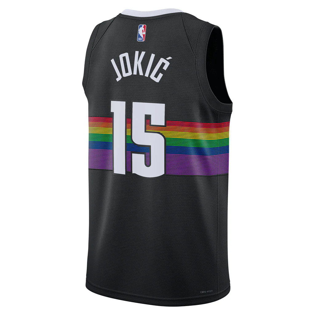 NBA Denver Nuggets Nikola Jokic Nike 2025-26 City Edition Swingman Jersey - Black - Image 3