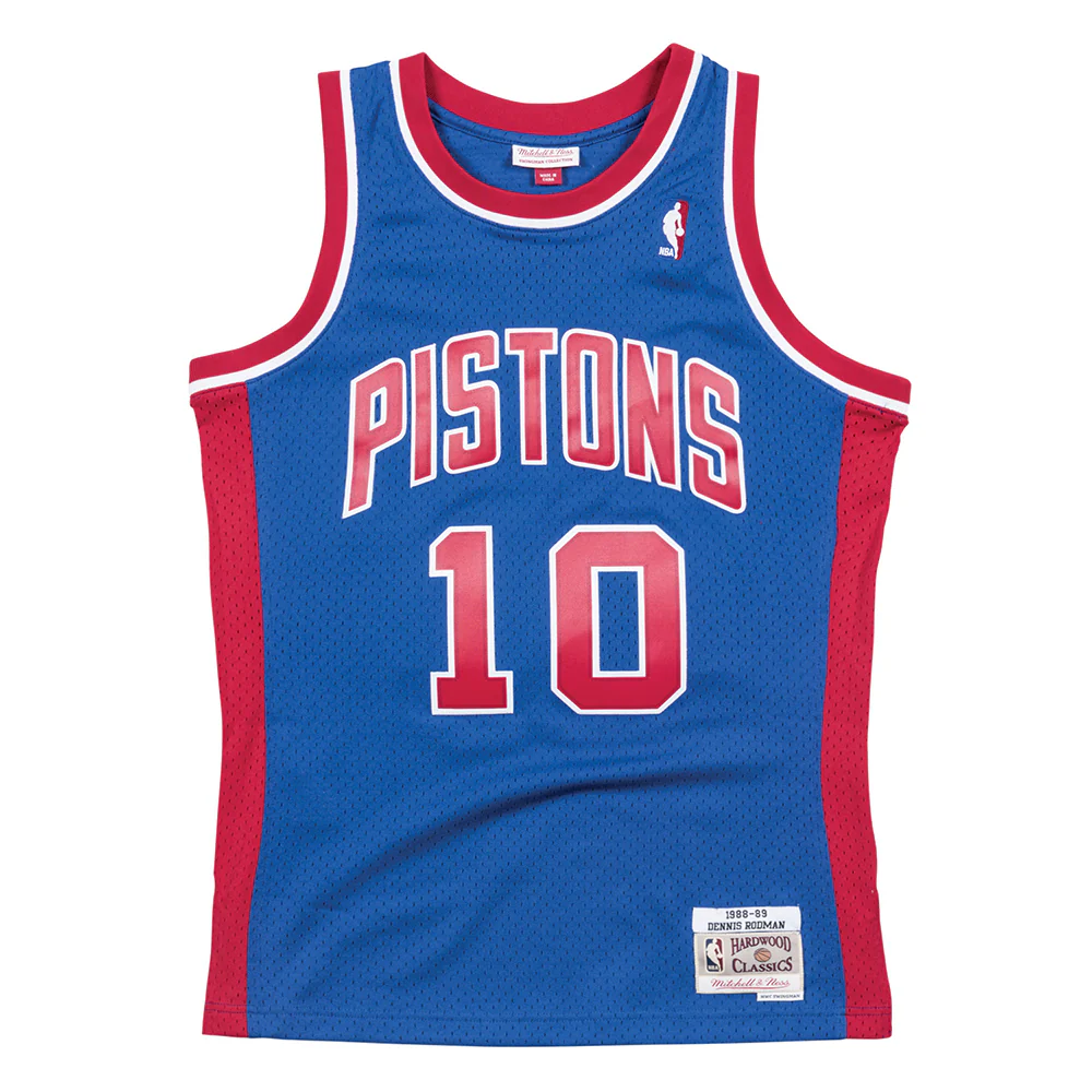 NBA Detroit Piston Dennis Rodman Mitchell & Ness '88 Retro Swingman Jersey - Image 2