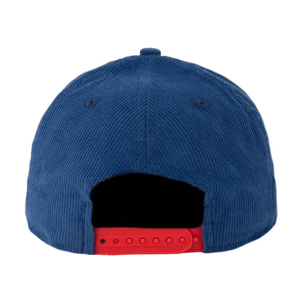 NBA Detroit Pistons New Era All Corduroy 9FIFTY A-Frame Snapback Hat - Navy - Image 2