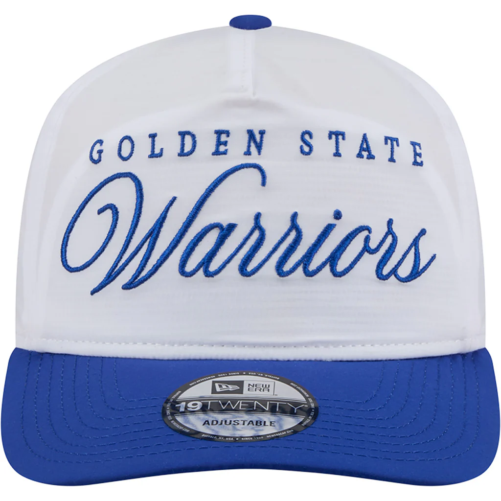 NBA Golden State Warriors New Era 2025 NBA Draft 9FIFTY Golfer Adjustable Hat - White - Image 3