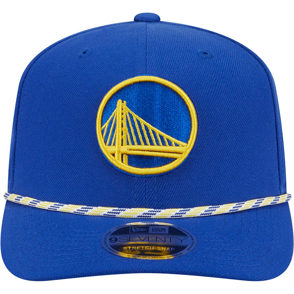 NBA Golden State Warriors New Era Multi Rope 9SEVENTY Stretch-Snapback Hat - Blue - Image 3