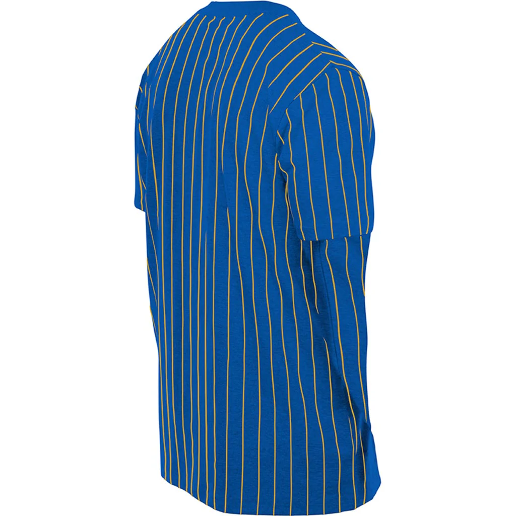 NBA Golden State Warriors New Era Pinstripe T-Shirt - Blue - Image 2