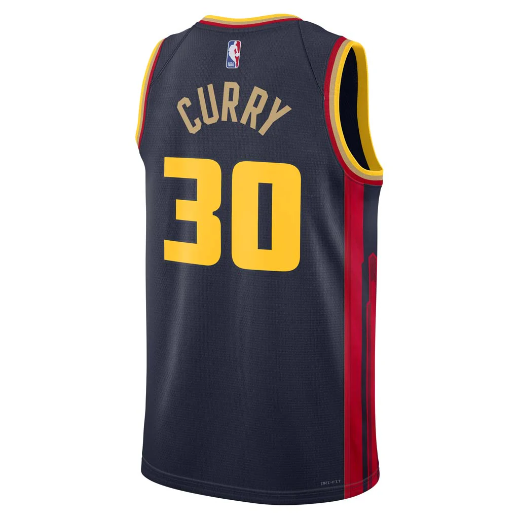 NBA Golden State Warriors Steph Curry Nike 2024/25 City Edition Swingman Jersey - Image 3