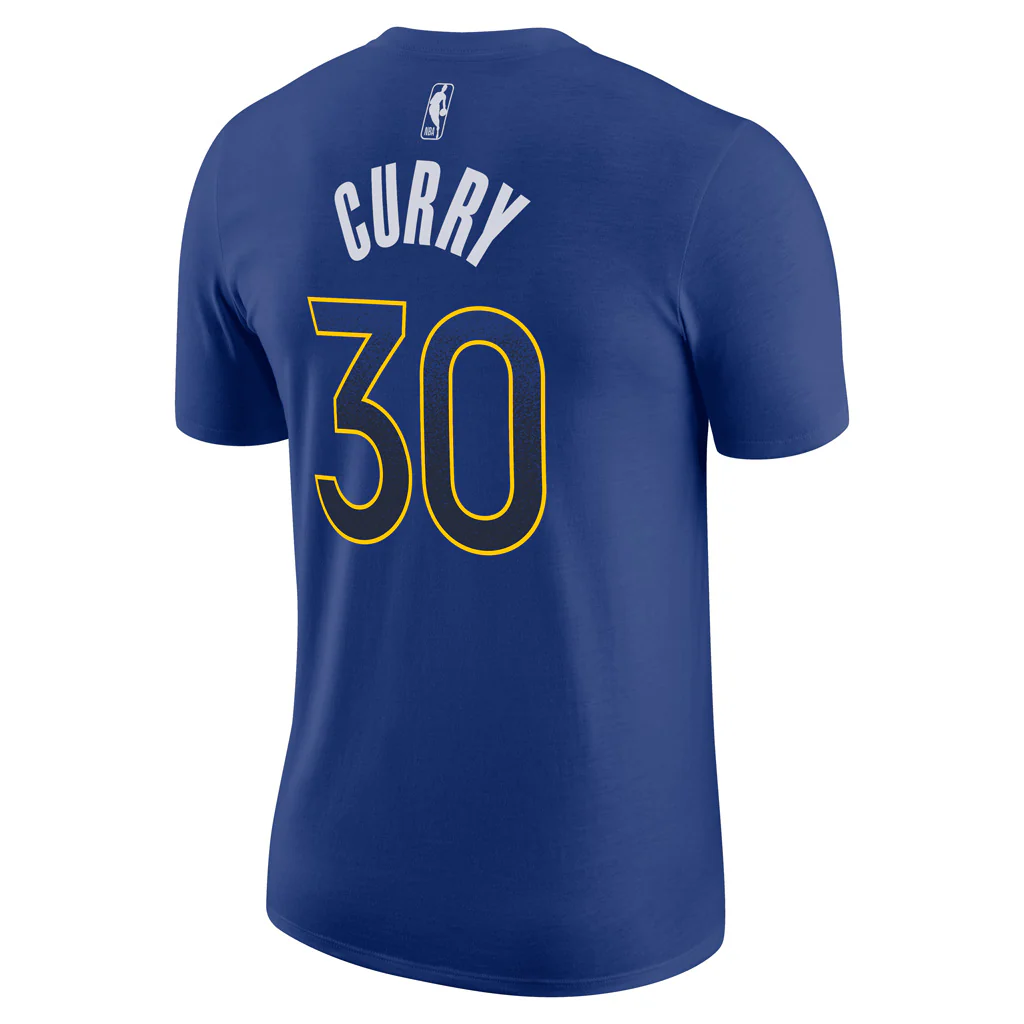 NBA Golden State Warriors Steph Curry Nike 2025 Select Series Name & Number T-Shirt - Blue - Image 3