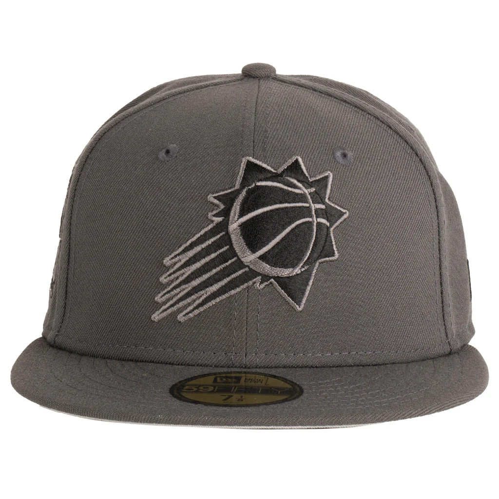 NBA Phoenix Suns New Era Tonal Graphite 59FIFTY Fitted Hat - Graphite - Image 2