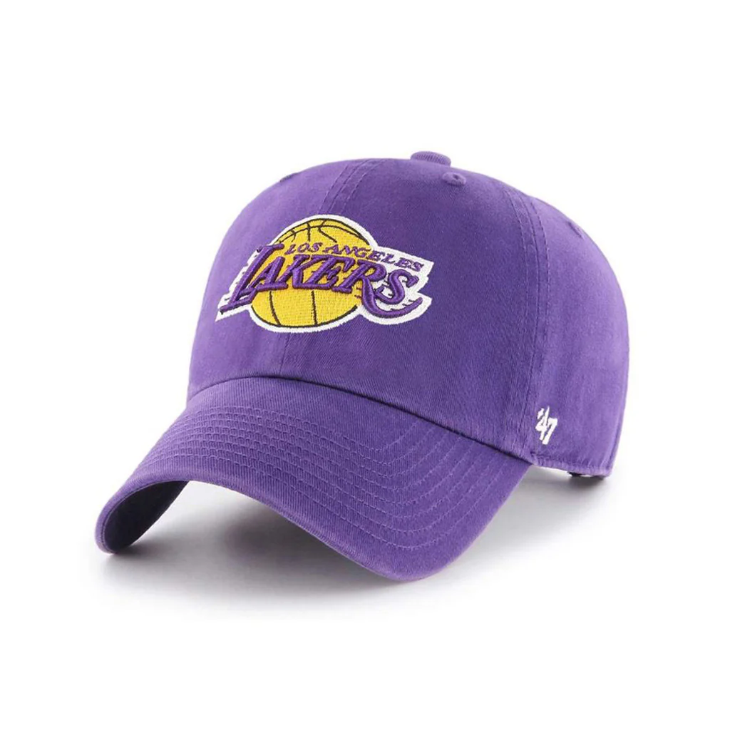 NBA Los Angeles Lakers '47 Brand Clean Up Hat - Purple