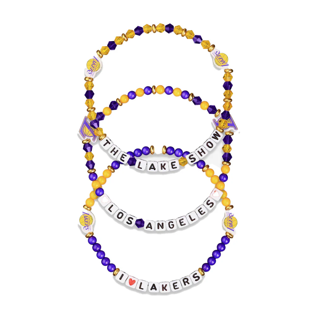 NBA Los Angeles Lakers FOCO 3-Pack Friendship Bracelet