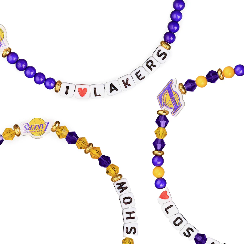 NBA Los Angeles Lakers FOCO 3-Pack Friendship Bracelet - Image 3