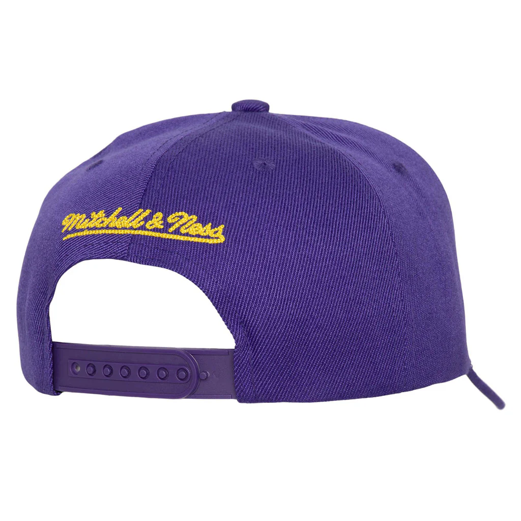 NBA Los Angeles Lakers Mitchell & Ness Chain Gang Snapback Hat - Purple - Image 2