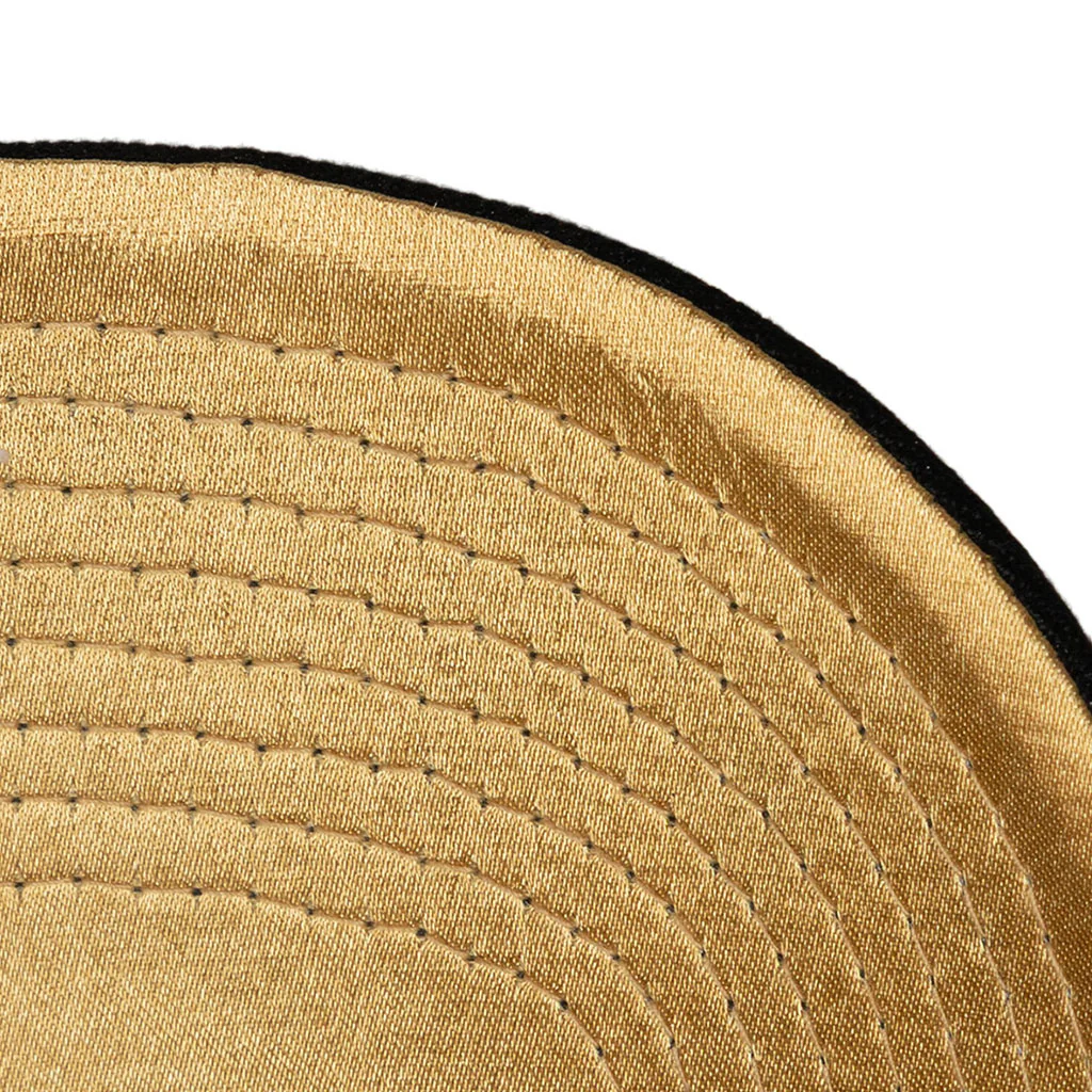 NBA Los Angeles Lakers Mitchell & Ness Pinned Gold Pro Snapback Hat - Black - Image 4