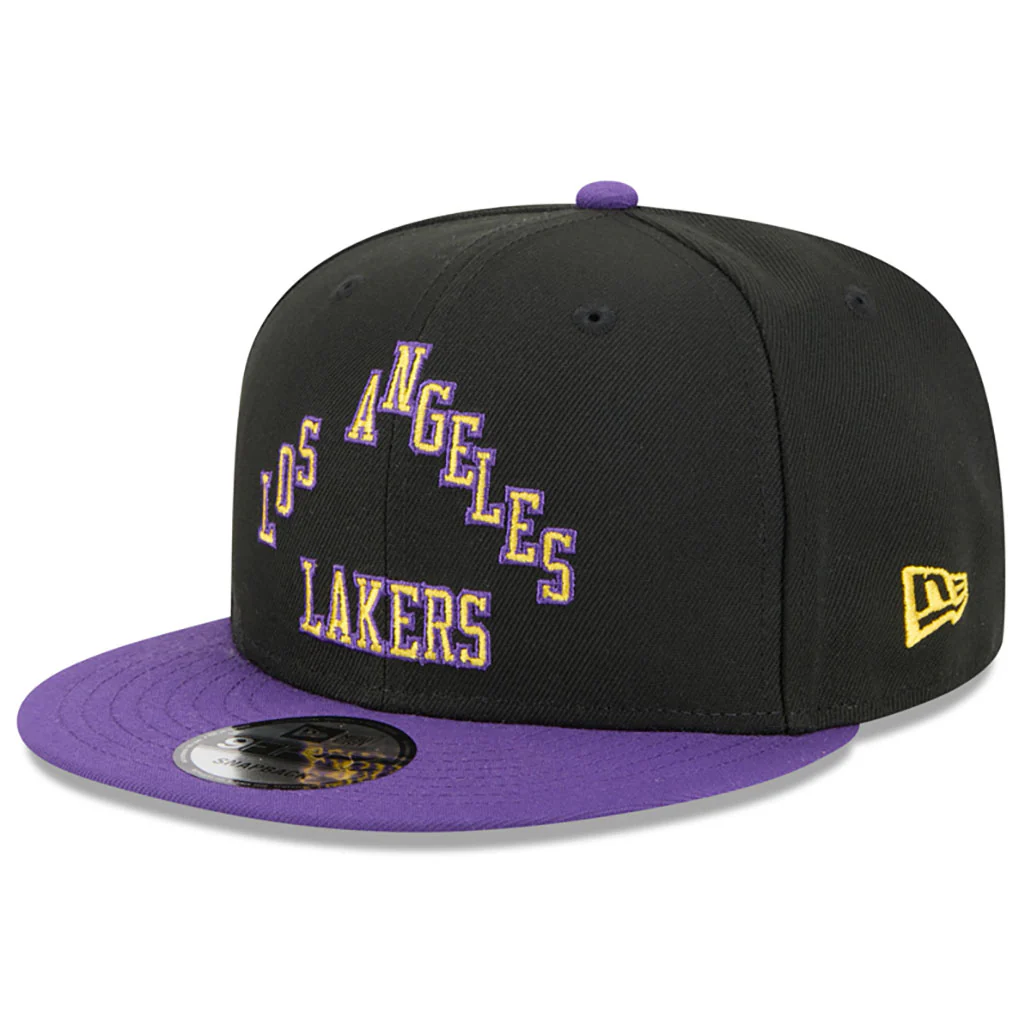 NBA Los Angeles Lakers New Era 2025-26 City Edition 9FIFTY Snapback Hat - Black - Image 2