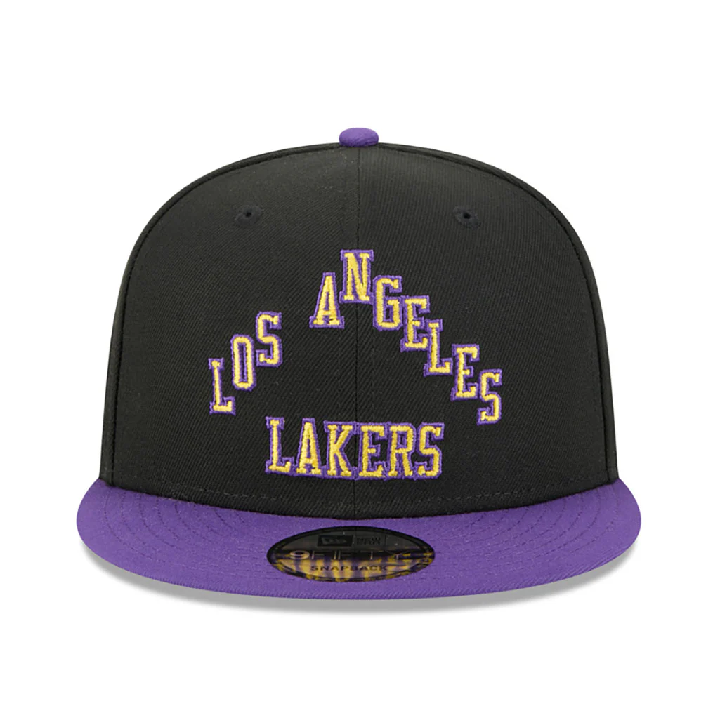 NBA Los Angeles Lakers New Era 2025-26 City Edition 9FIFTY Snapback Hat - Black - Image 3