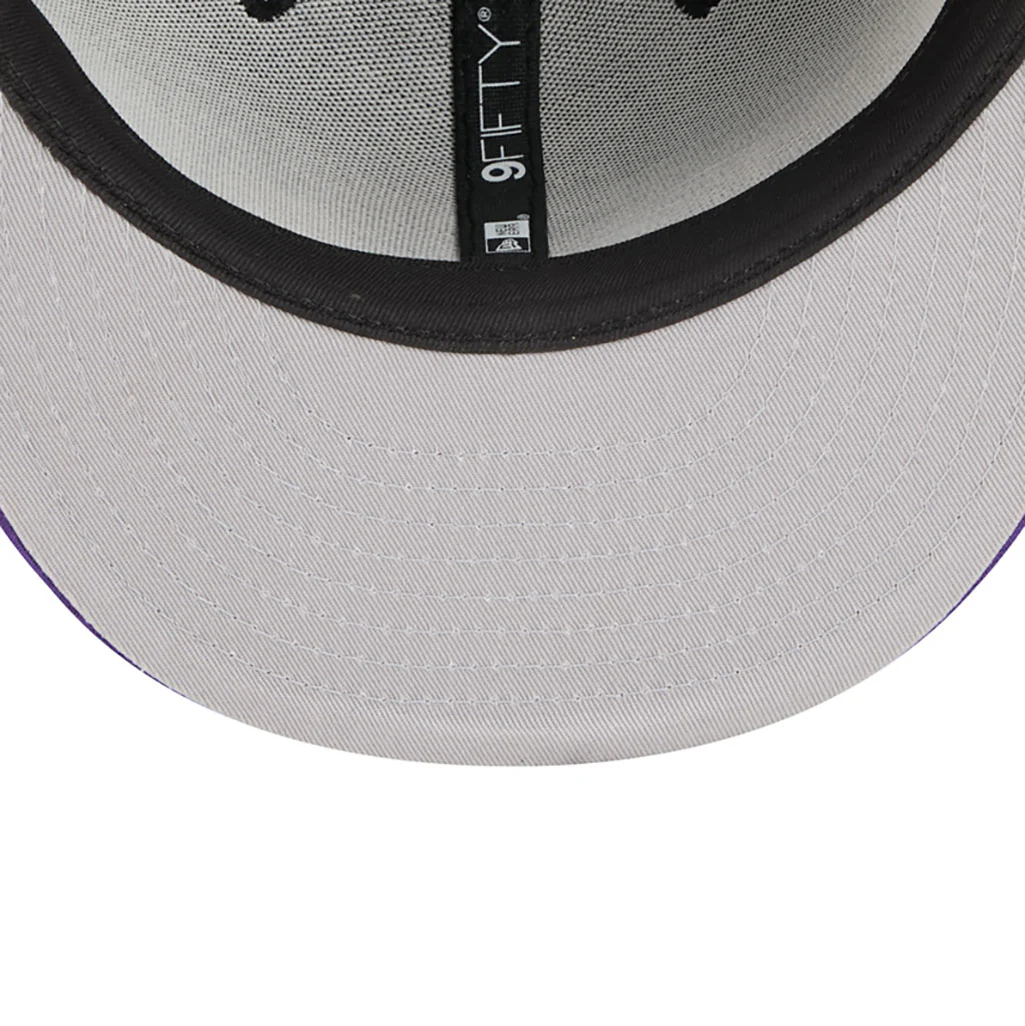 NBA Los Angeles Lakers New Era 2025-26 City Edition 9FIFTY Snapback Hat - Black - Image 5