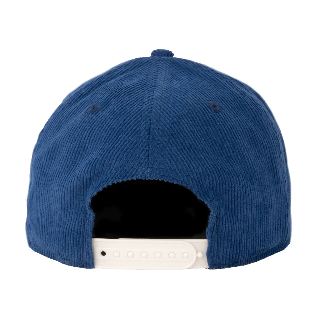 NBA Los Angeles Lakers New Era All Corduroy 9FIFTY A-Frame Snapback Hat - Blue - Image 2