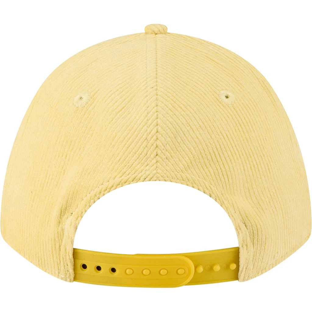NBA Los Angeles Lakers New Era Corduroy 9FORTY A-Frame M-Crown Snapback Hat - Gold - Image 4