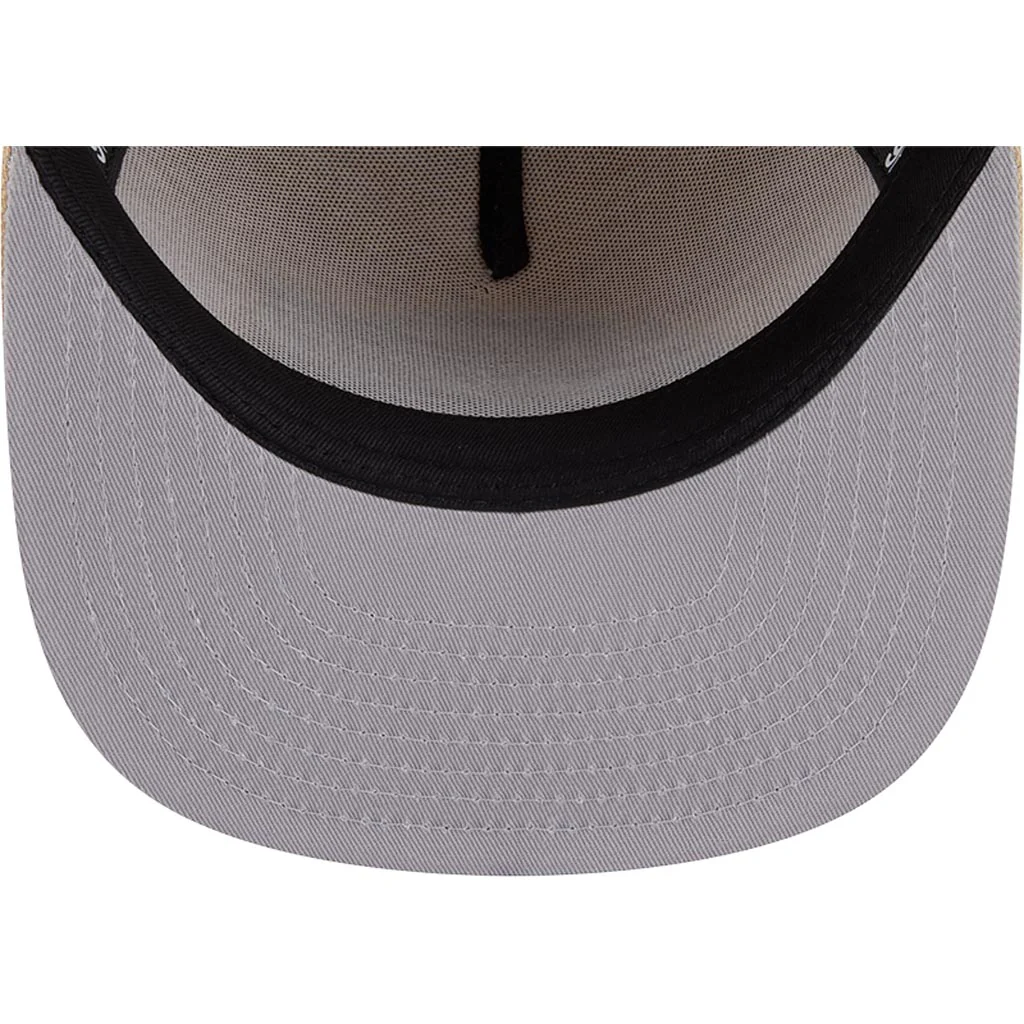 NBA Los Angeles Lakers New Era Dry Wood 9FIFTY A-Frame Snapback Hat - Tan - Image 5