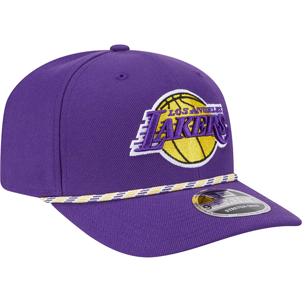 NBA Los Angeles Lakers New Era Multi Rope 9SEVENTY Stretch-Snapback Hat - Purple - Image 2
