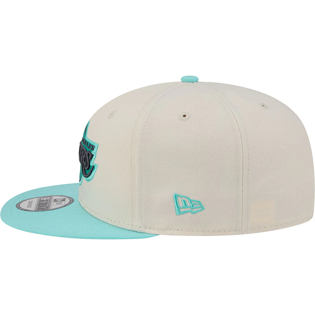 NBA Los Angeles Lakers New Era Two-Tone Aqua 9FIFTY Snapback Hat - Light cream - Image 4