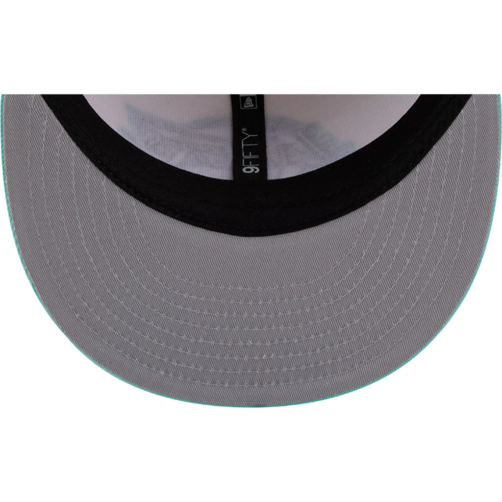 NBA Los Angeles Lakers New Era Two-Tone Aqua 9FIFTY Snapback Hat - Light cream - Image 7