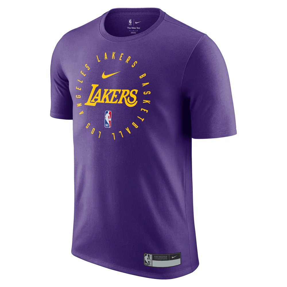 NBA Los Angeles Lakers Nike 2024/2025 Practice T-Shirt - Purple - Image 2