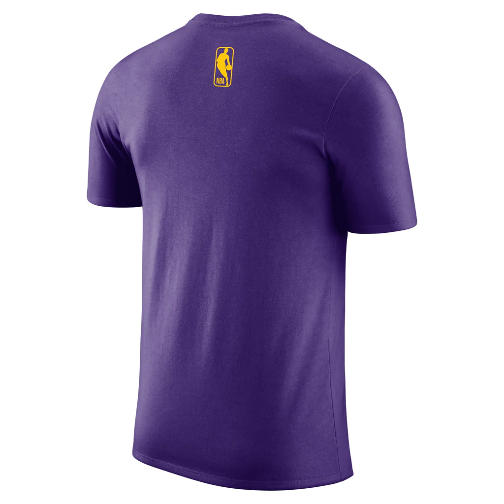 NBA Los Angeles Lakers Nike 2024/25 City Edition Essential Logo T-Shirt - Image 3