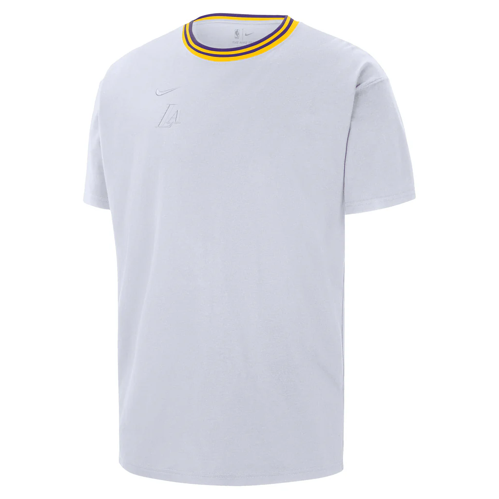 NBA Los Angeles Lakers Nike 2024/25 City Edition Premium Max90 Short Sleeve T-Shirt - Image 2