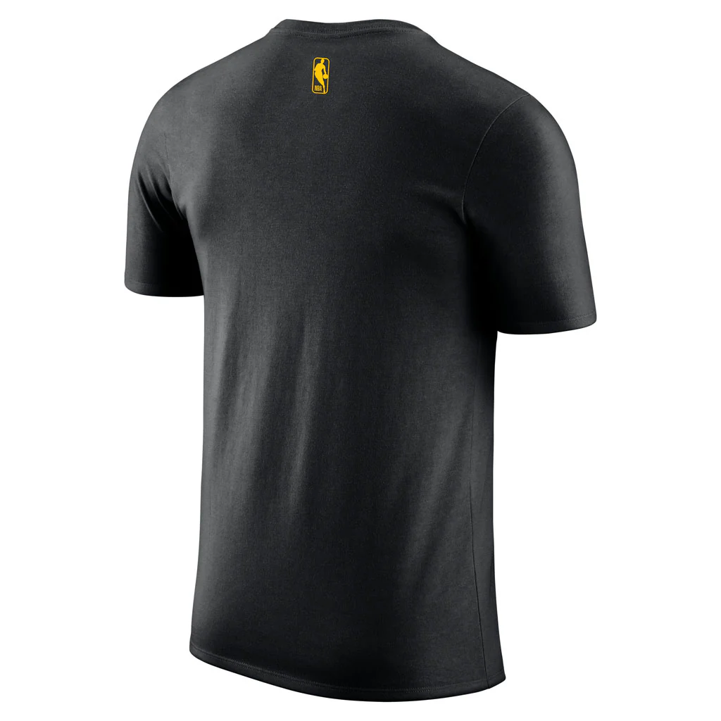 NBA Los Angeles Lakers Nike 2025-26 City Edition Logo Essential T-Shirt - Black - Image 3
