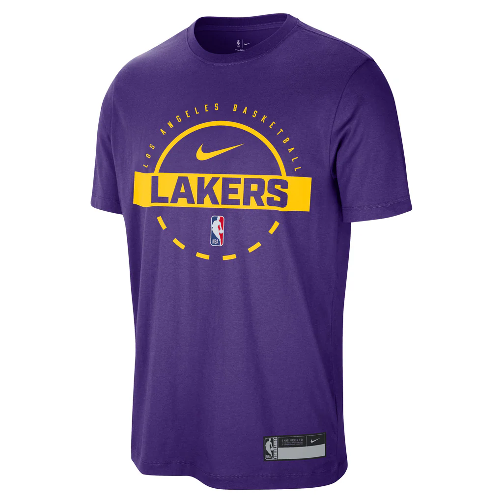 NBA Los Angeles Lakers Nike 2025 Authentic Practice T-Shirt - Purple - Image 2
