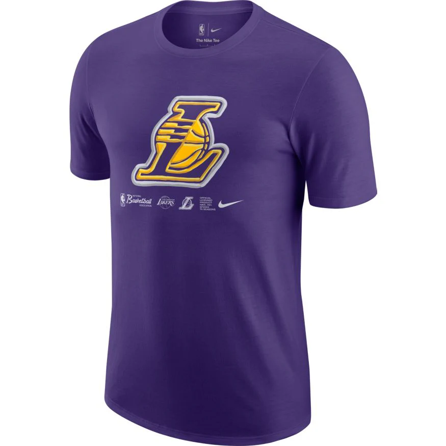 NBA Los Angeles Lakers Nike Crafted Logo T-Shirt - Purple