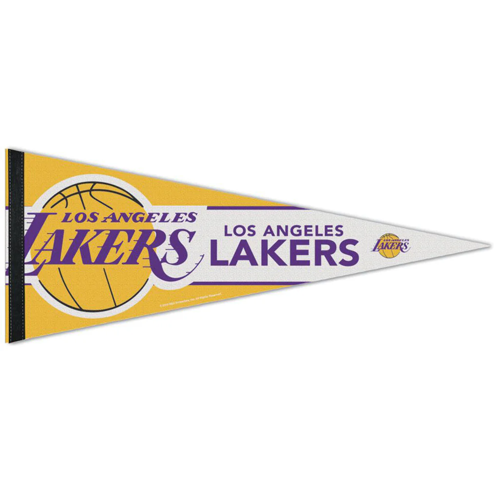NBA Los Angeles Lakers WinCraft Stripe Premium Pennant - Yellow