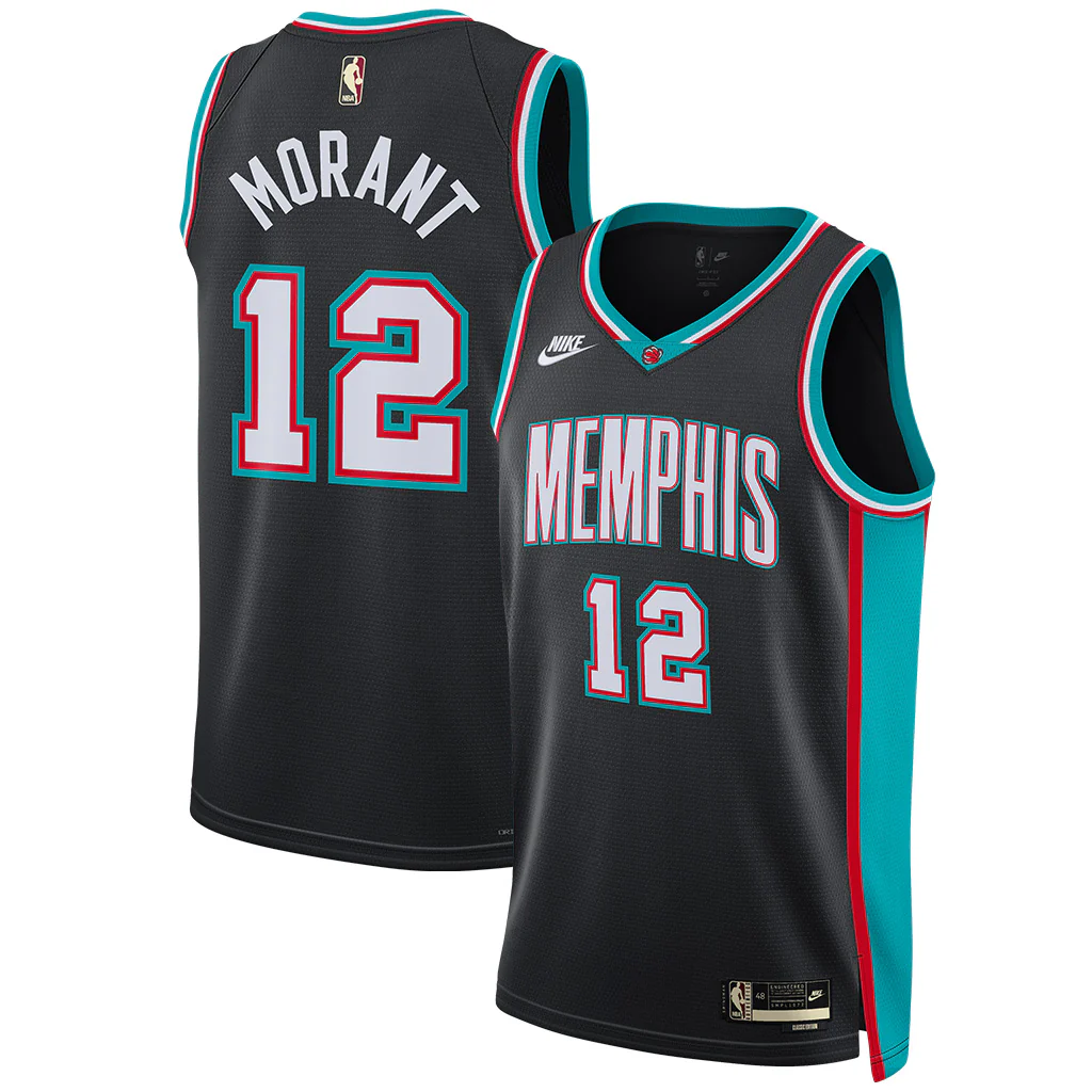 NBA Memphis Grizzlies Ja Morant Nike 2025-26 Hardwood Classics Swingman Jersey - Black