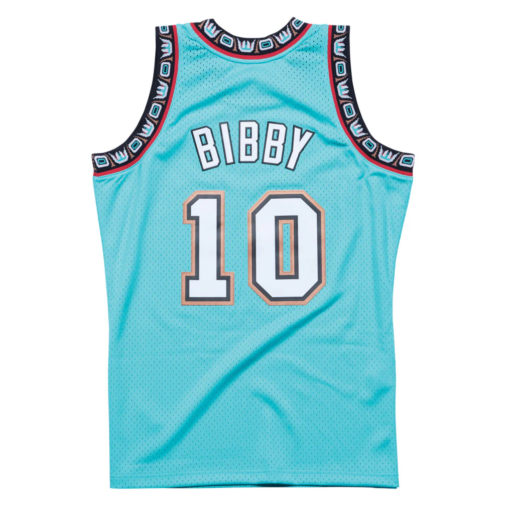 NBA Memphis Grizzlies Mike Bibby Mitchell & Ness Retro Swingman Jersey - Teal - Image 2