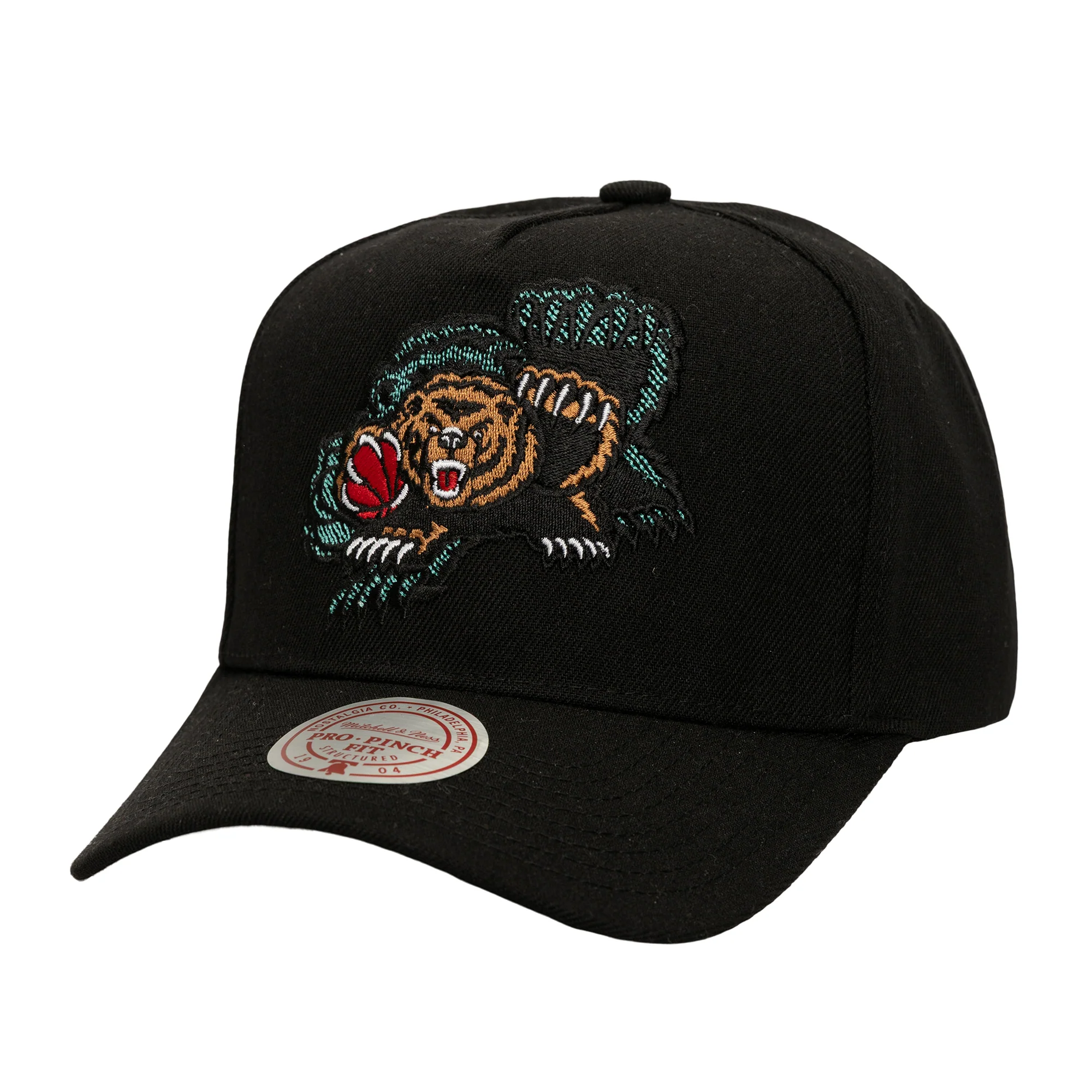NBA Memphis Grizzlies Mitchell & Ness Tilted Pro Snapback Hat - Black