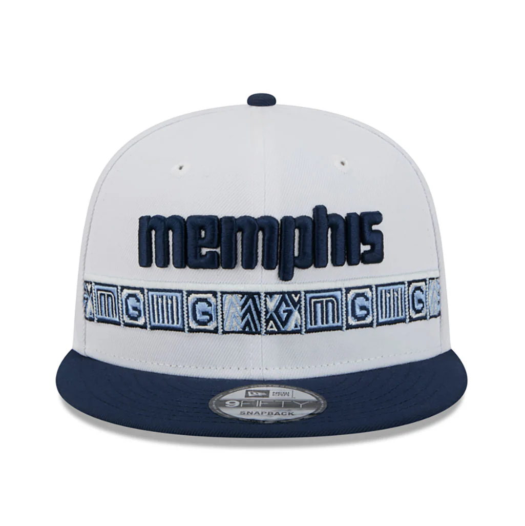 NBA Memphis Grizzlies New Era 2025-26 City Edition 9FIFTY Snapback Hat - White - Image 3