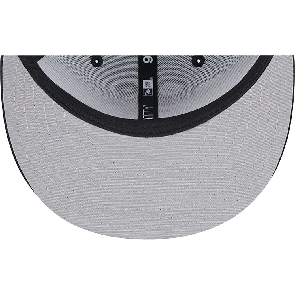 NBA Miami Heat New Era OTC Trucker 9FIFTY Snapback Hat - Black - Image 7