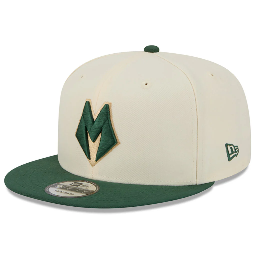 NBA Milwaukee Bucks New Era 2025-26 City Edition 9FIFTY Snapback Hat - Cream - Image 2