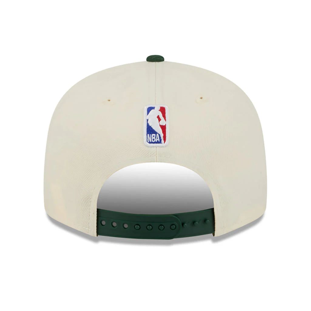 NBA Milwaukee Bucks New Era 2025-26 City Edition 9FIFTY Snapback Hat - Cream - Image 4