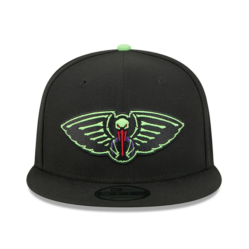 NBA New Orleans Pelicans New Era 2025-26 City Edition 9FIFTY Snapback Hat - Black - Image 3