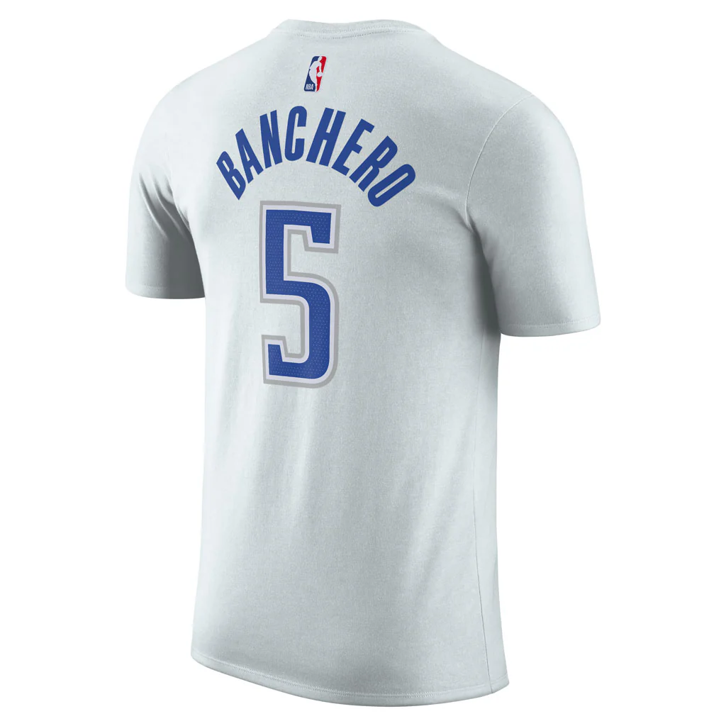 NBA Orlando Magic Paolo Banchero Nike 2025-26 City Edition Name & Number T-Shirt - Gray - Image 3