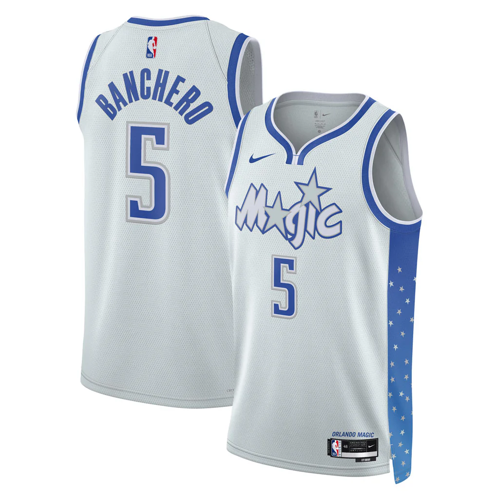 NBA Orlando Magic Paolo Banchero Nike 2025-26 City Edition Swingman Jersey - Gray