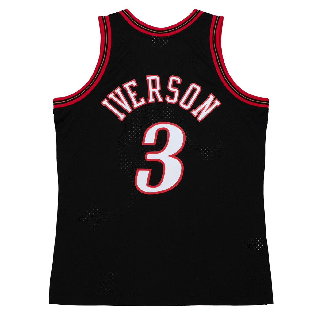 NBA Philadelphia 76ers Allen Iverson Mitchell & Ness Hardwood Classics '97 Retro Swingman Jersey - Image 2